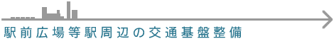駅前広場等駅周辺の交通基盤整備